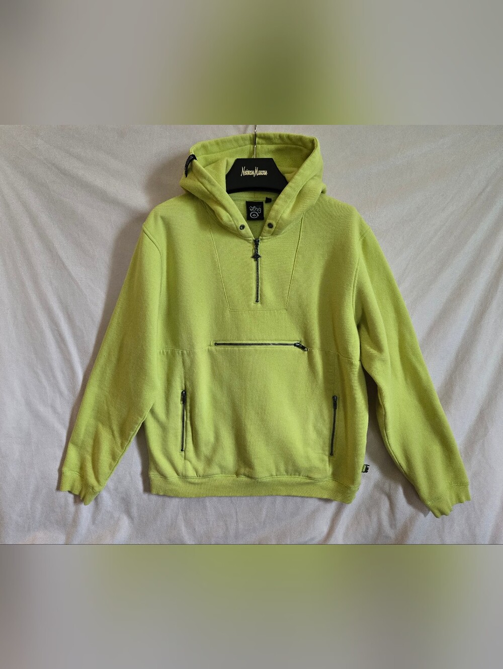 LRG LIFTED RESEARCH GROUP RETRO VIBES HALF-ZIP HOODIE Sz.L